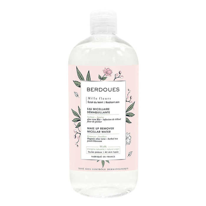 Mille Fleurs Eclat - Eau Micellaire Démaquillante Aloe Vera Bio