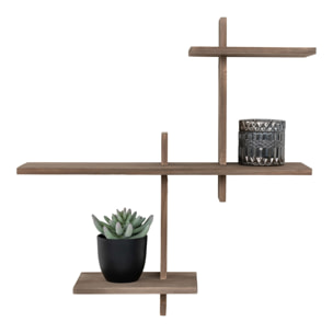 Mensola a parete Gavi in pino naturale FSC 55x15x55 cm