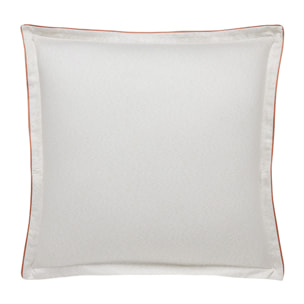 Taie d'oreiller imprimée en satin de coton bio, LÉGENDE, jaune moyen