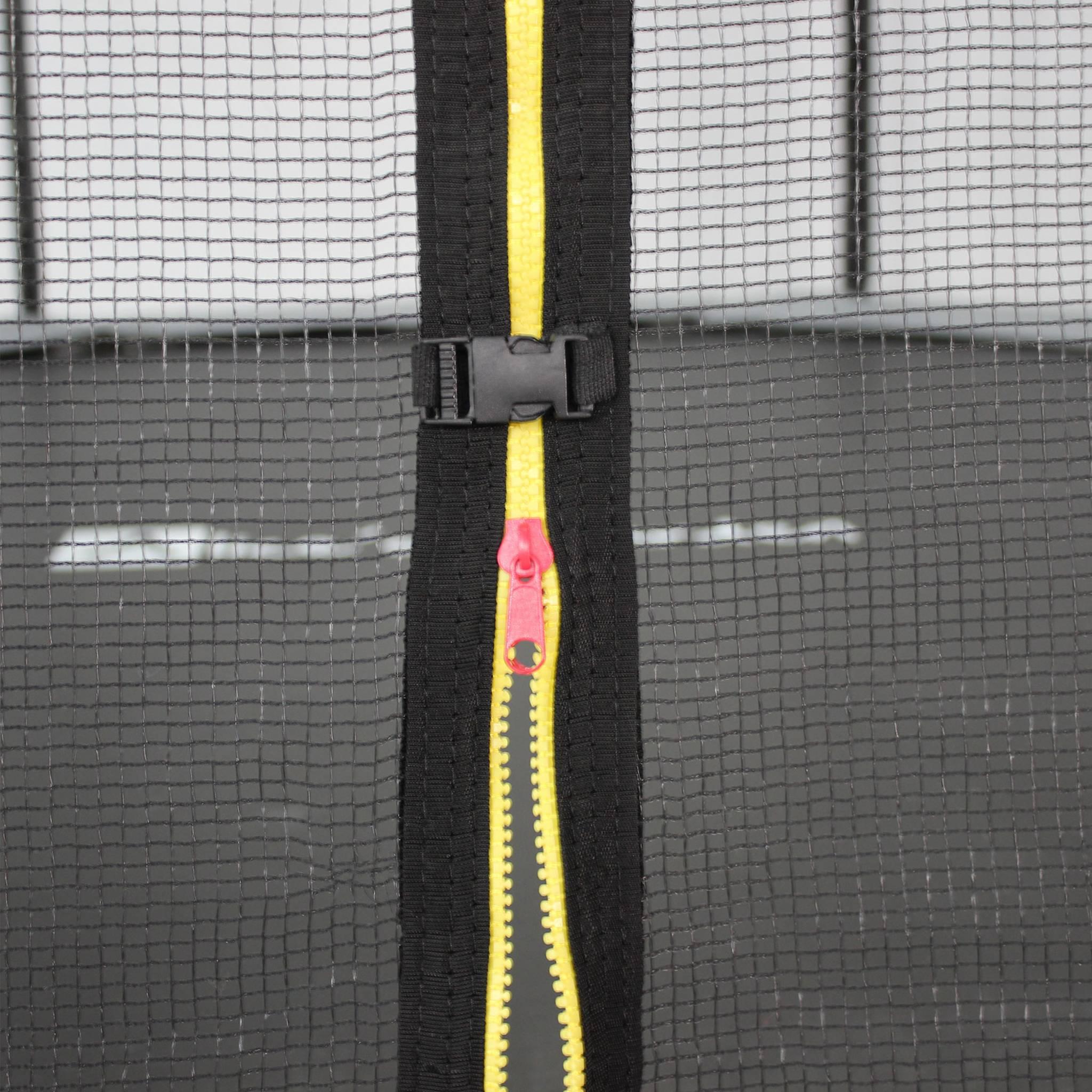 Trampoline rond Ø 430cm gris avec son filet de protection - Vénus - Trampoline de jardin 430cm 4m| Qualité PRO. | Normes EU