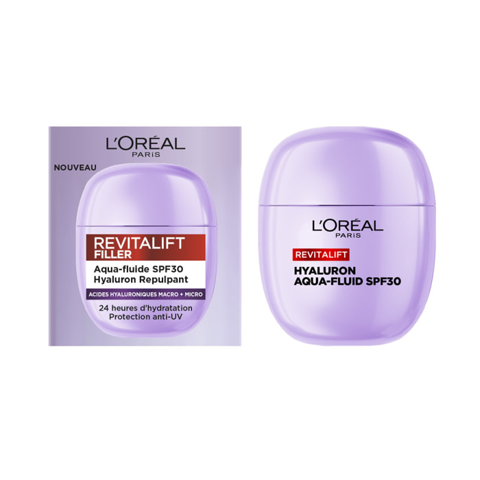 L'Oréal Paris Revitalift Filler Aqua-Fluide SPF30 Hyaluron Repulpant 40ml