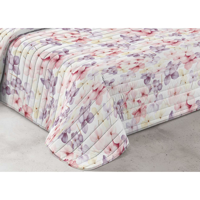 Quilt Trapuntino Piumino Estivo 100gr/mq Microfibra Disegno Summer Rose D1