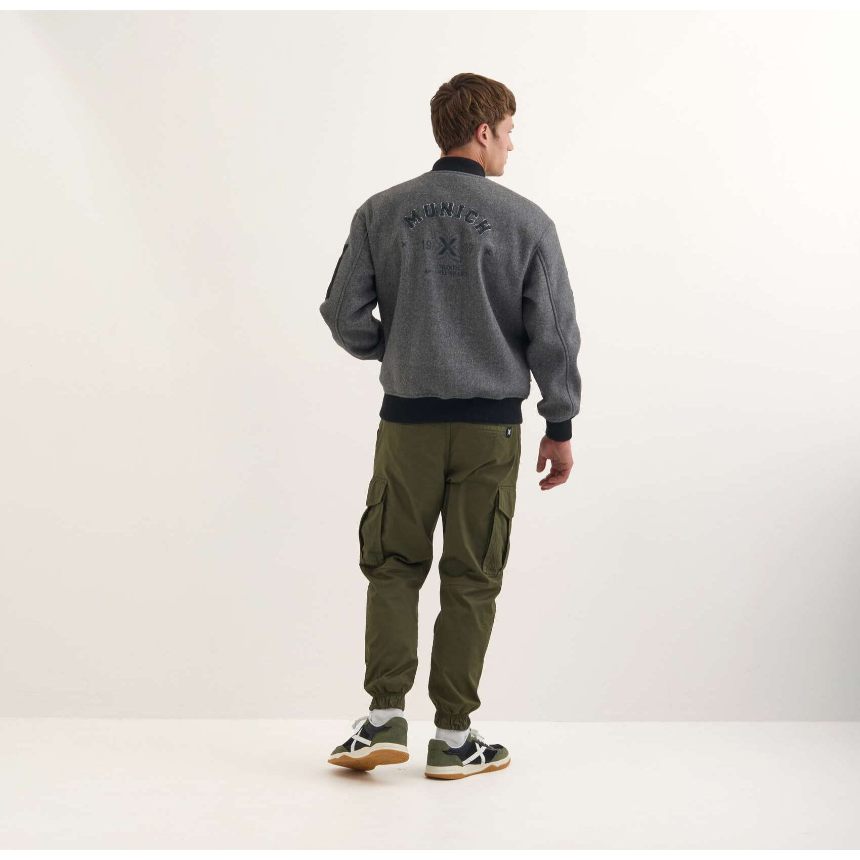 Chaqueta MUNICH Blast streetwear hombre de poliéster plateado