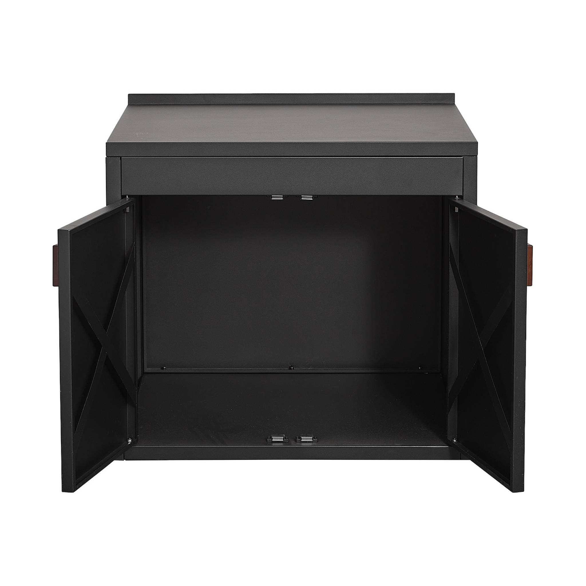 Cuisine extérieure acier 2 portes L75.5cm - Thira