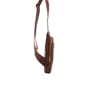 Borsa a tracolla uomo in vera pelle - Modello False - Made in Italy - 35.0 x 16.0 x 5.0 cm