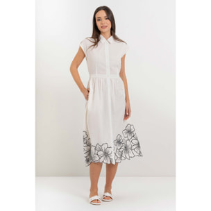 Kocca - Abito a camicia da donna in cotone con motivo floreale Donna