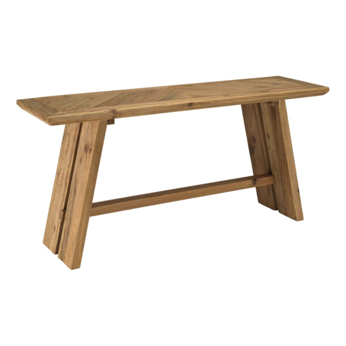 SANDY - Console 160x45cm bois Pin recyclé