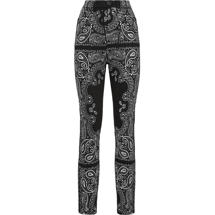PHILIPP PLEIN Jegging de cintura alta PAISLEY