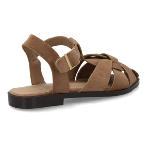 Sandalia romana plana mujer cómoda