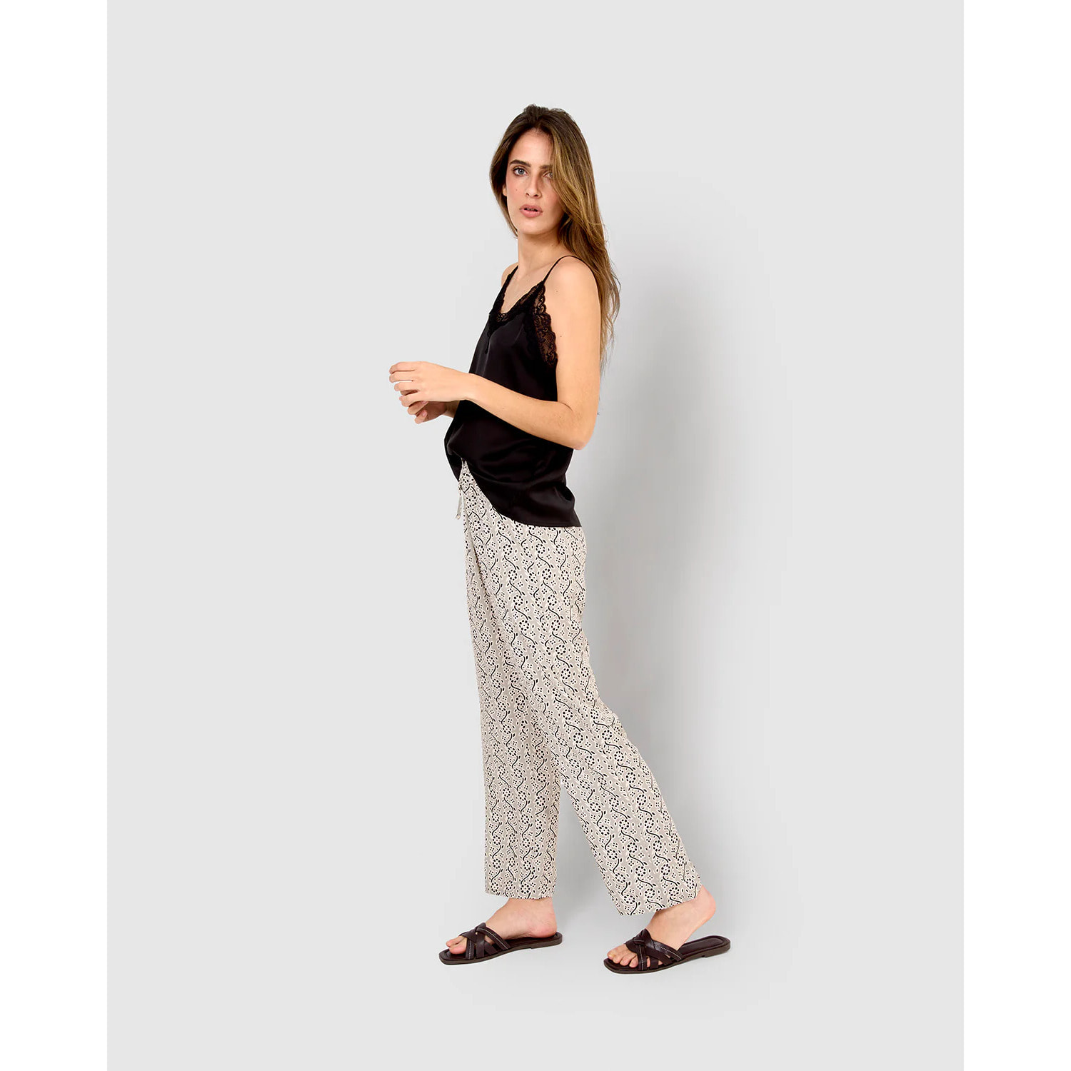 Pantalón viscosa monti negro