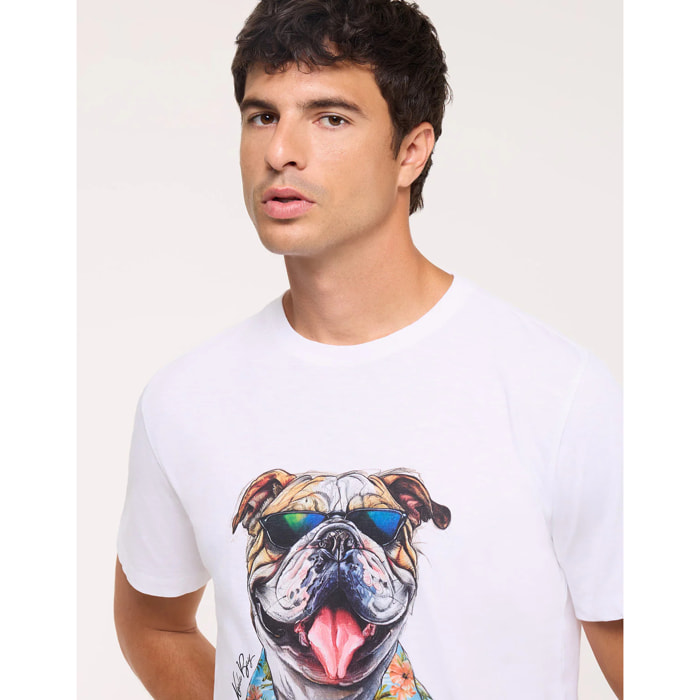 Camiseta Manga Corta Blanco - Leesin