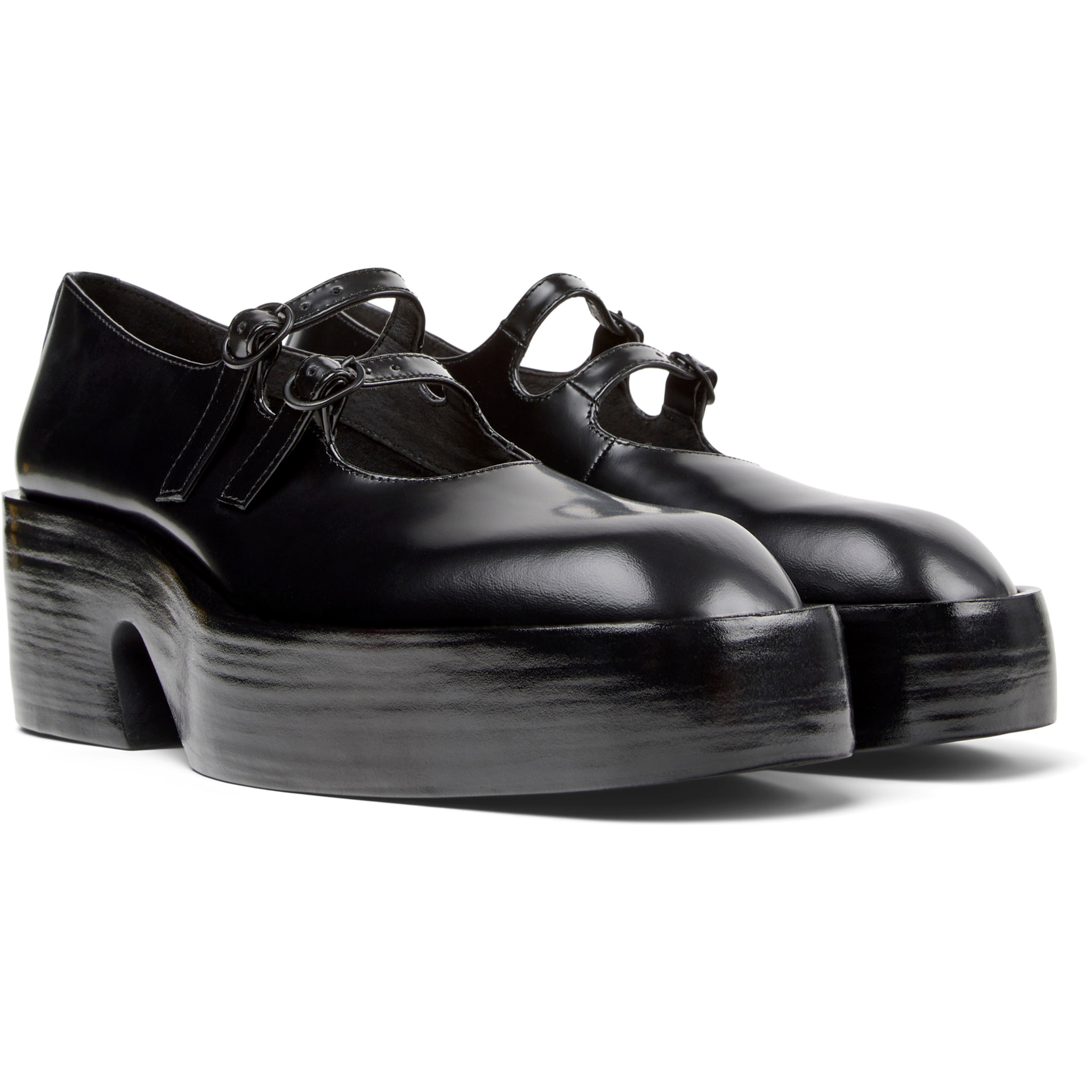 Bailarinas - CAMPER Billie - Negro - Cuero liso