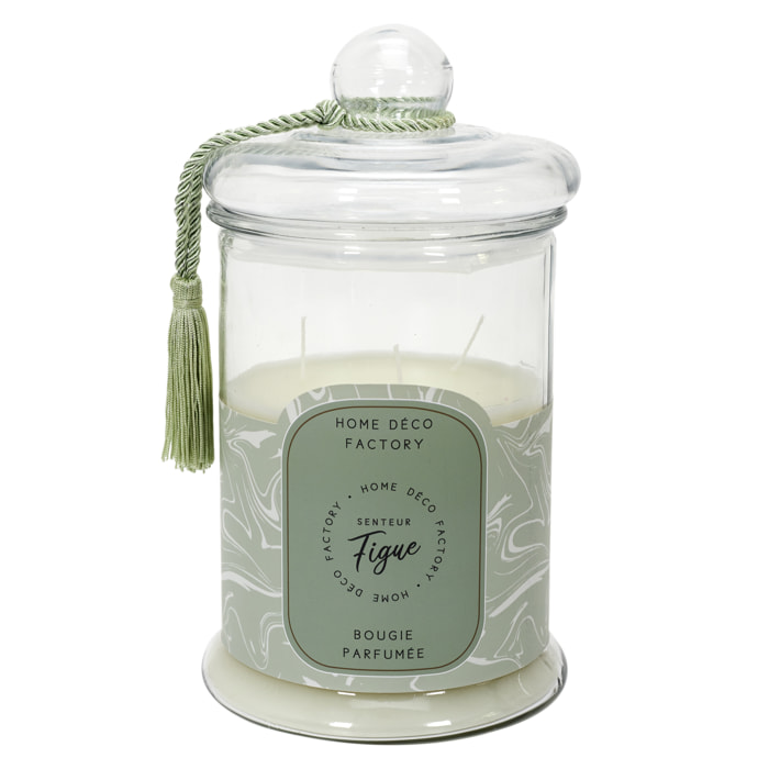 Bougie Parfumee Bonbonniere Verte H29cm