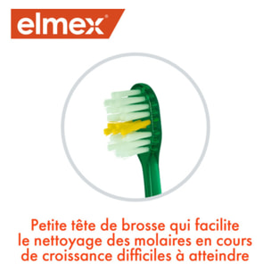 Pack de 12 - elmex - Brosse à dents souple elmex® Anti-Caries Junior 6-12 ans & Dentifrice 12ml