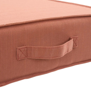 Coussin de sol Korai acajou 45x45cm