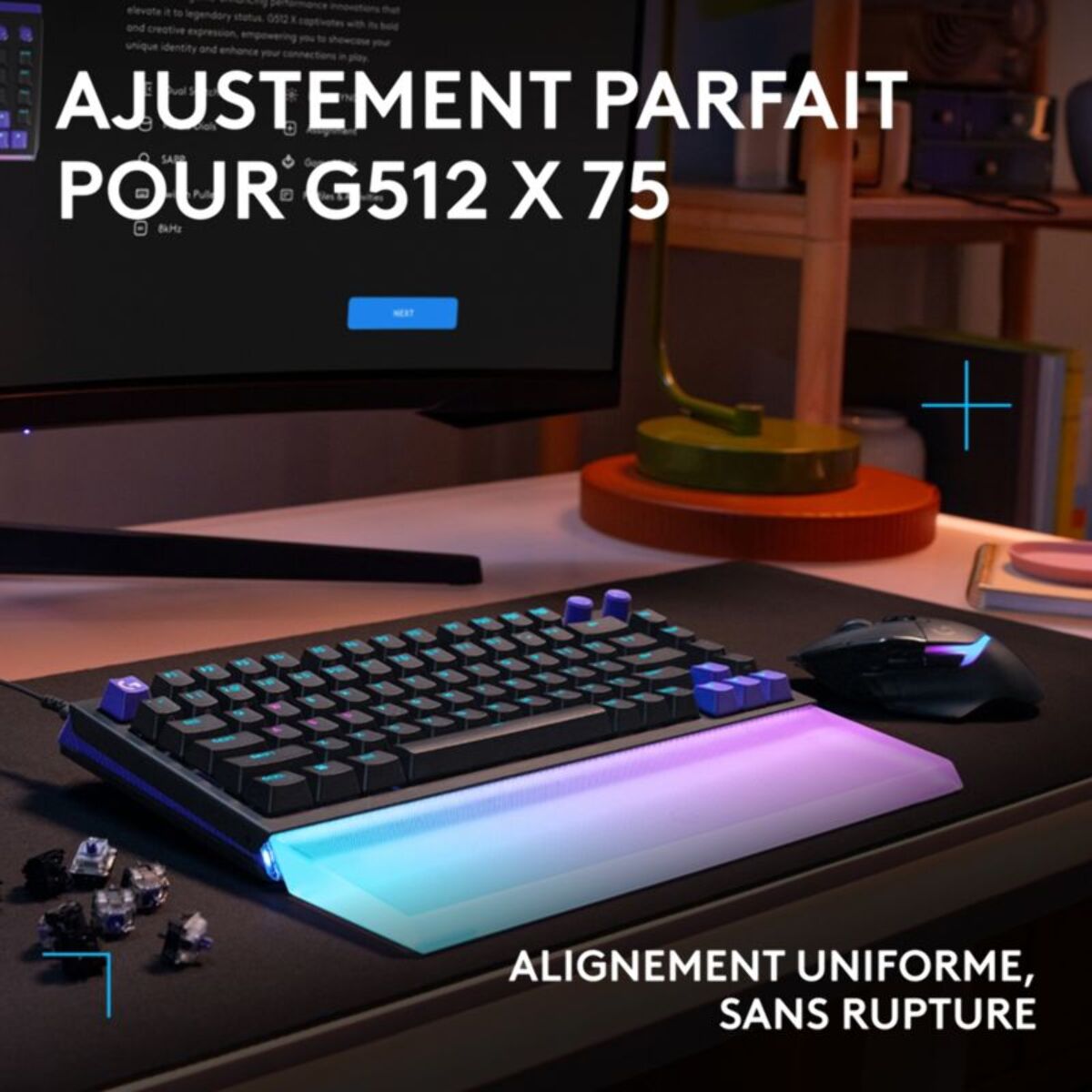 Repose-poignet LOGITECH G512 X PALM REST 75