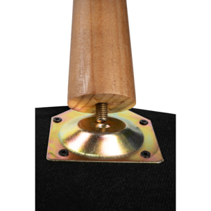 Pouf contenitore Excelsa Gipsy Soul in velluto e legno 38x38x45 cm multicolore