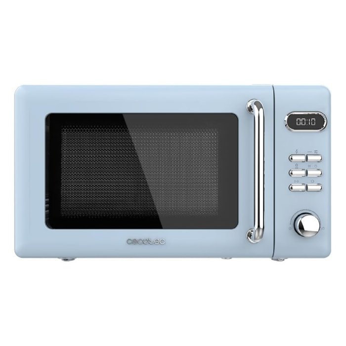 Cecotec Micro-Ondes Digital avec Grill Proclean 5110 Retro Bleu. 20 L, 700 W en