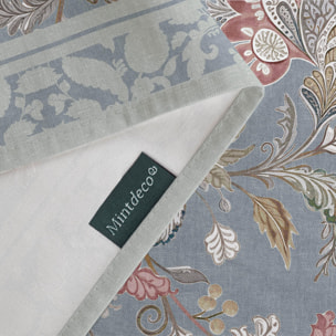 Nappe imprimée anti-tache AYANA BLEU