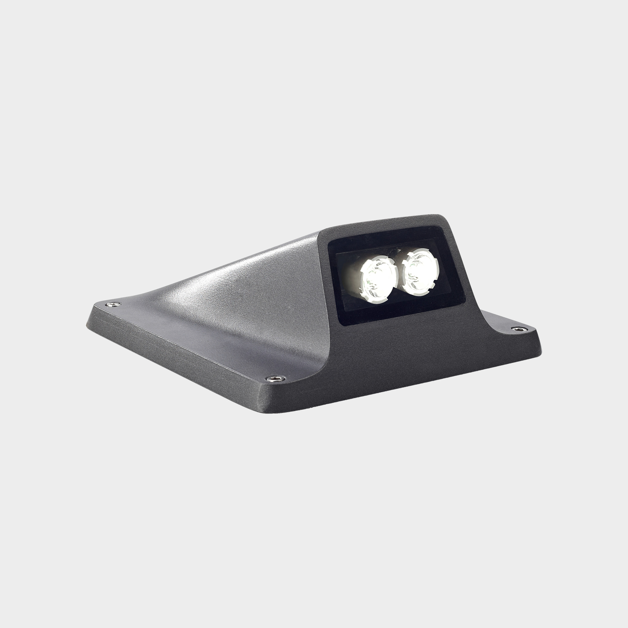LEDS C4 Baliza IP66-IP67 Rexel 2 LEDS LED 3.4 Blanco cálido - 3000K ON-OFF Gris urbano 187lm