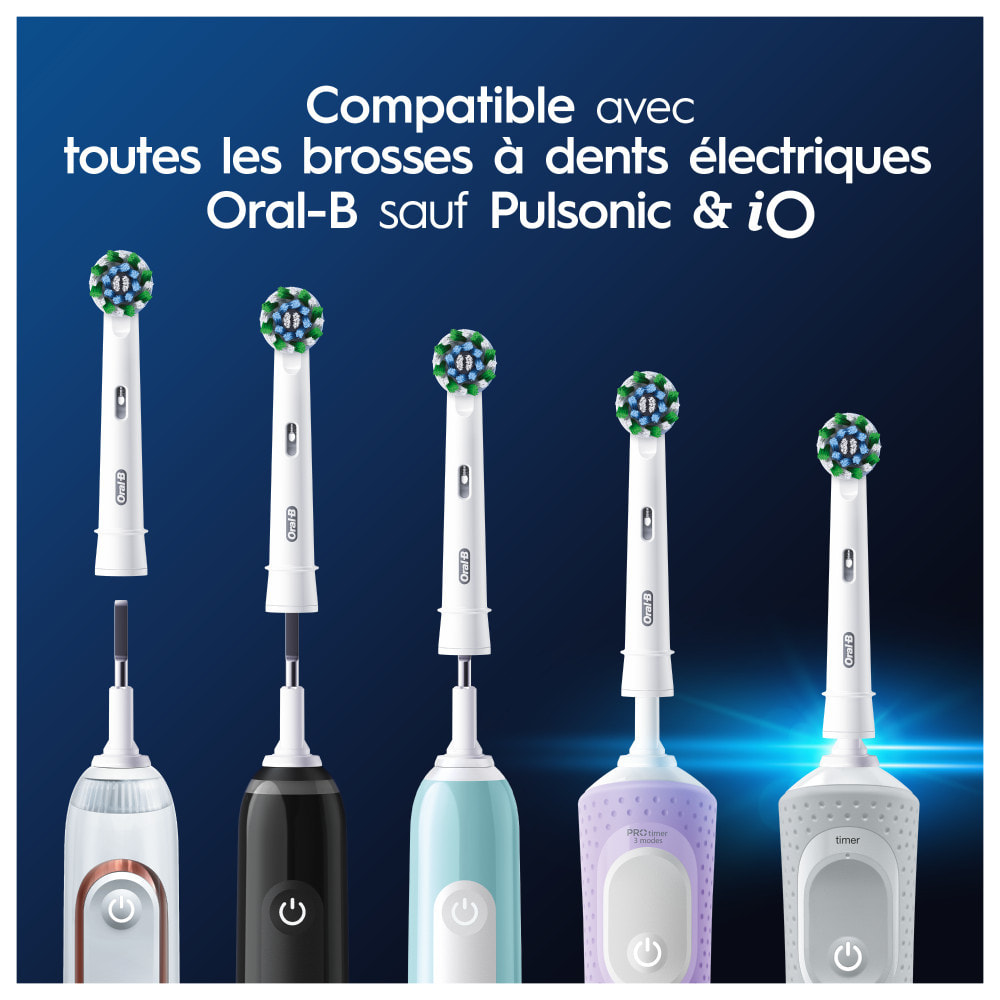 Oral-B Pro Cross Action Brossettes Pour Brosse À Dents, 3 Unités