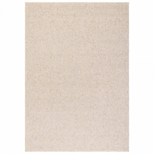 Tapis salon, motif faux uni, poils ras, look chaleureux, entretien