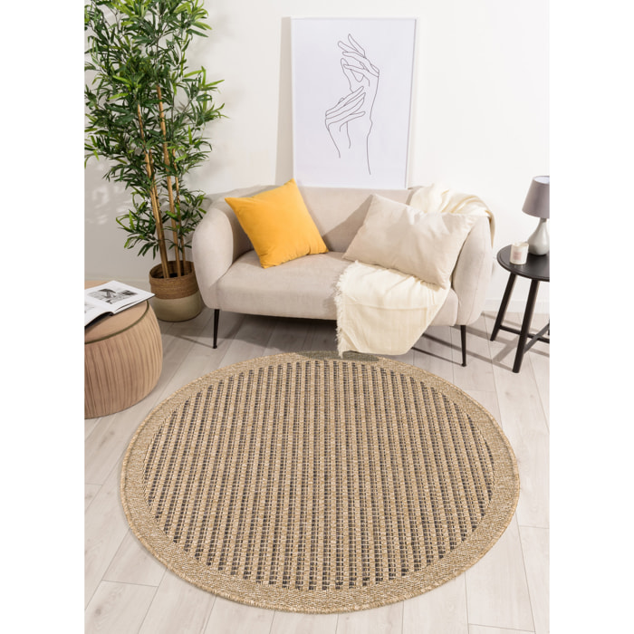 Nature - tapis effet jute marron