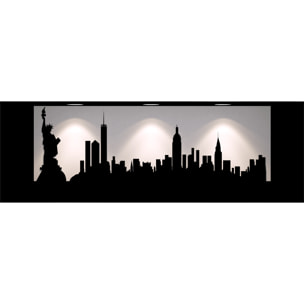 Stickers muraux 3D | Sticker Mural Autocollant effet 3D New-York - Stickers adhésifs 3D Chambre Salon Trompe l'oeil