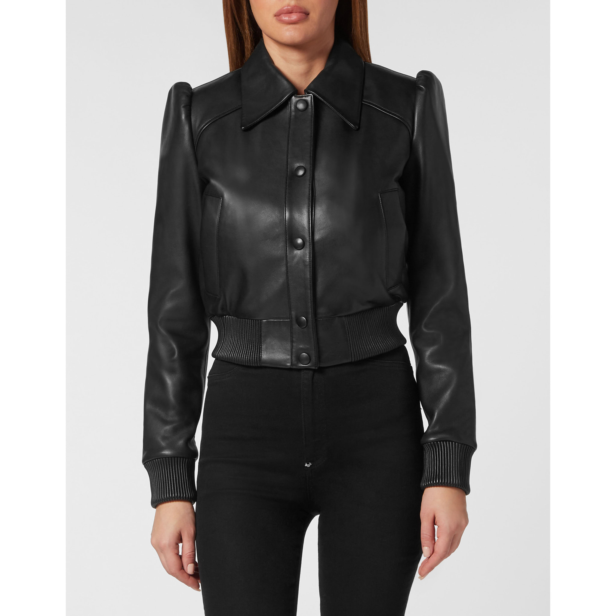 PHILIPP PLEIN Leather Bomber