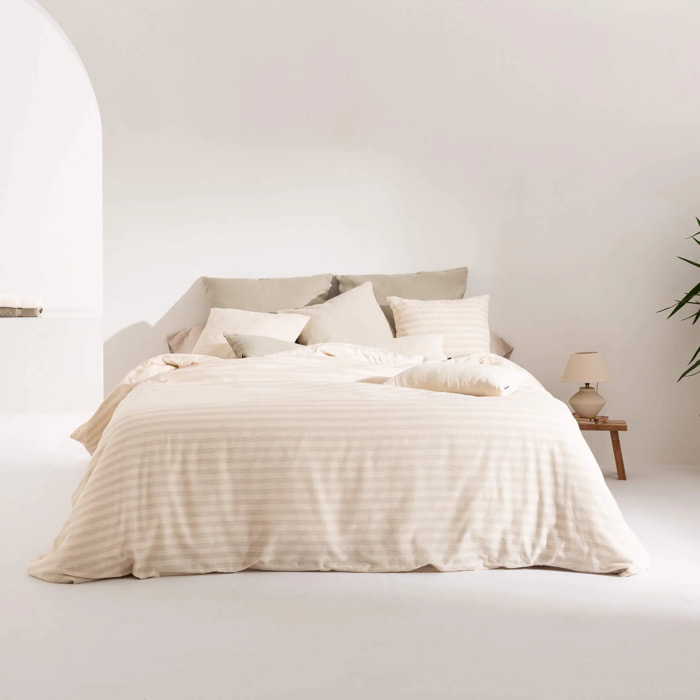 Housse de couette jacquard Jávea Grand Lino
