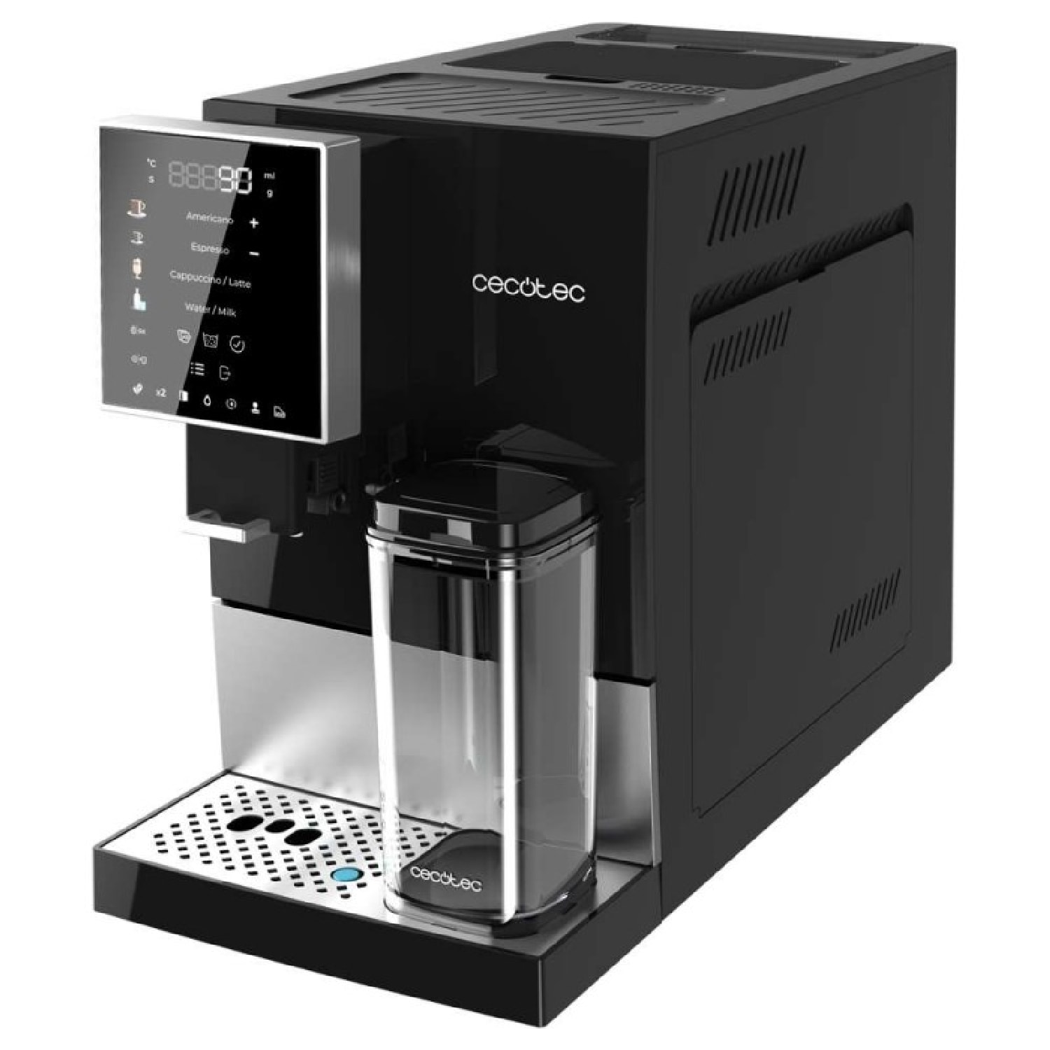 Cecotec Cafetera Superautomática Cremmaet Compactccino Black Silver