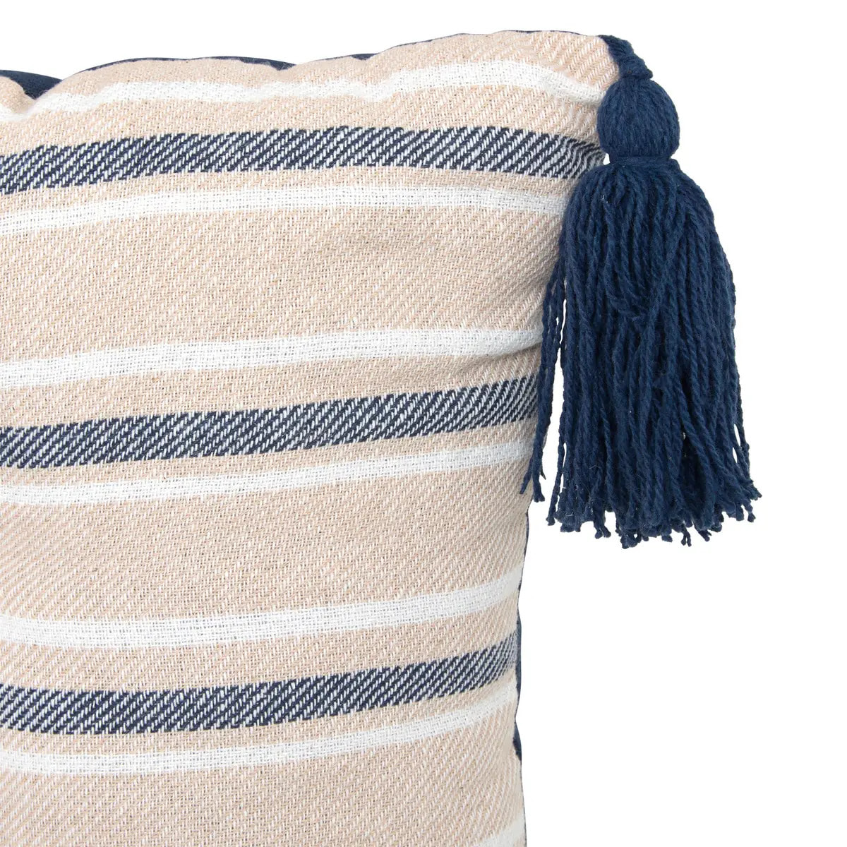 Coussin de sol Groove 120x60cm rayé bleu navy