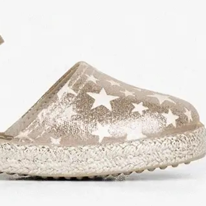 Conguitos - Sandali estivi in juta con zeppa per ragazza comodi