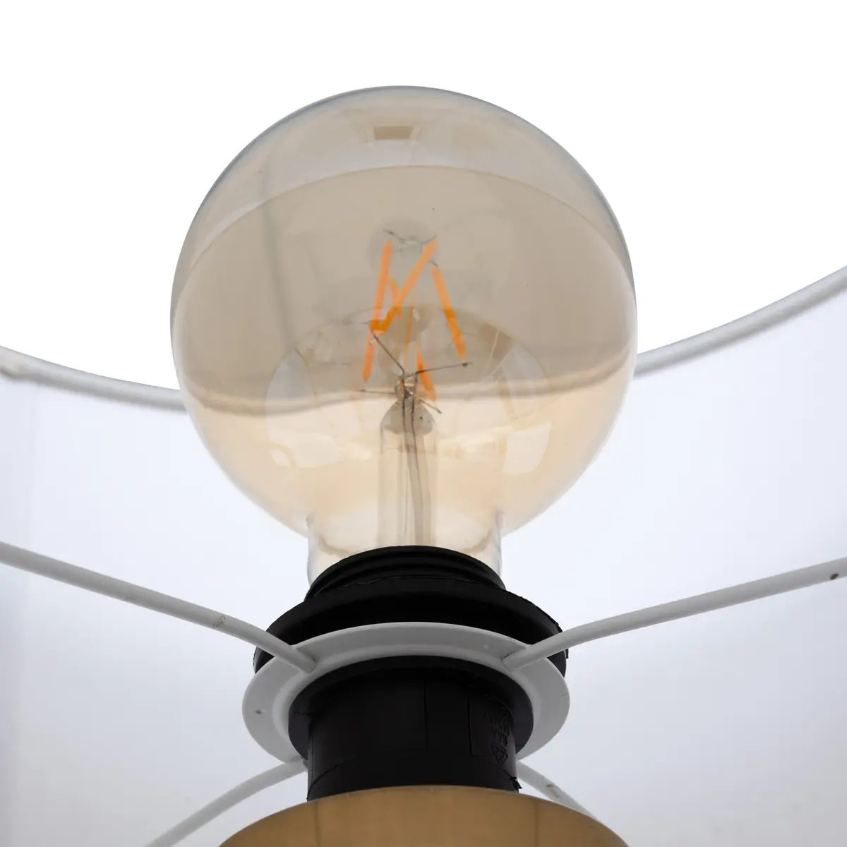 Lampadaire trépied "Arthus" doré H163cm