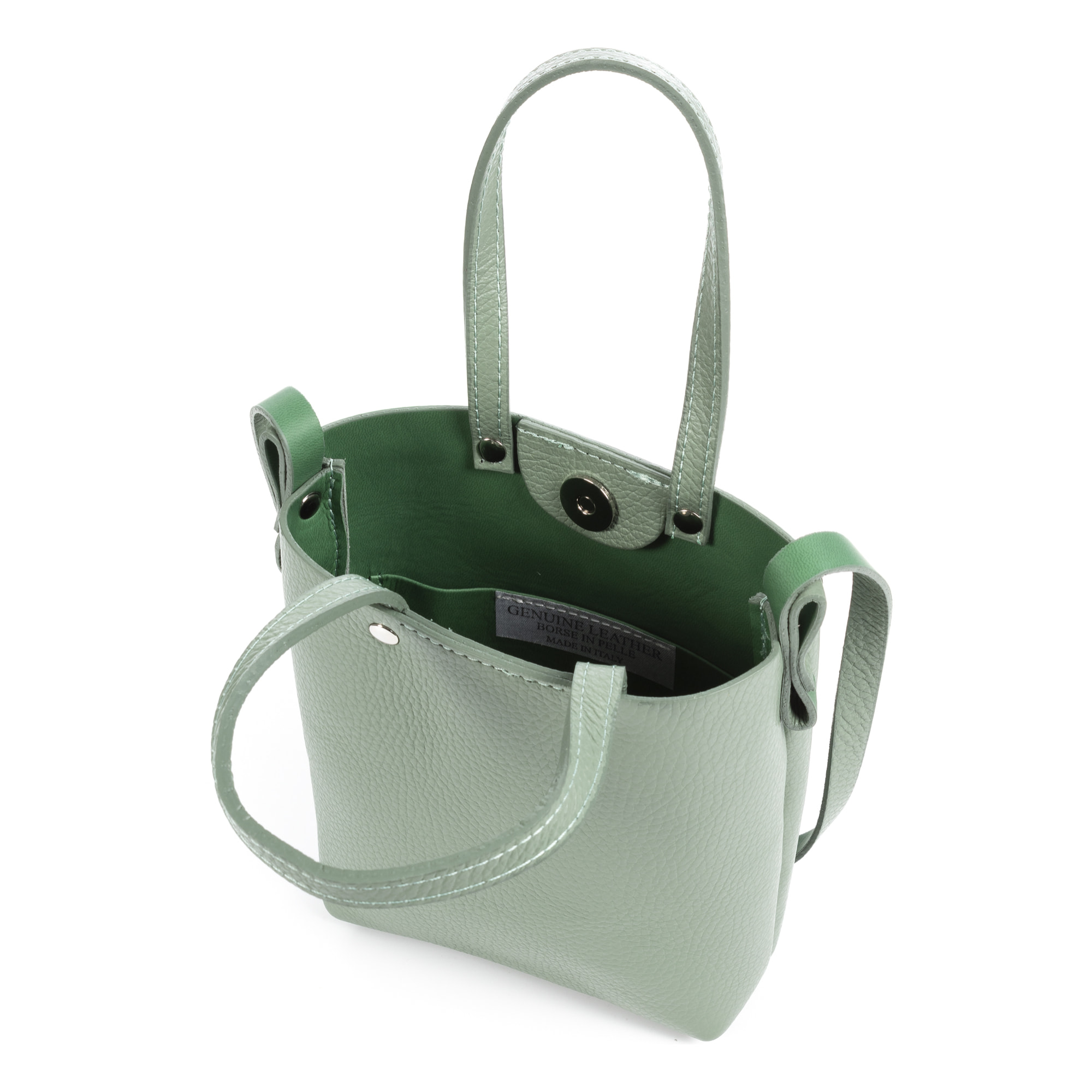 Italia Borsa a tracolla Donna.Pelle autentica Dollaro