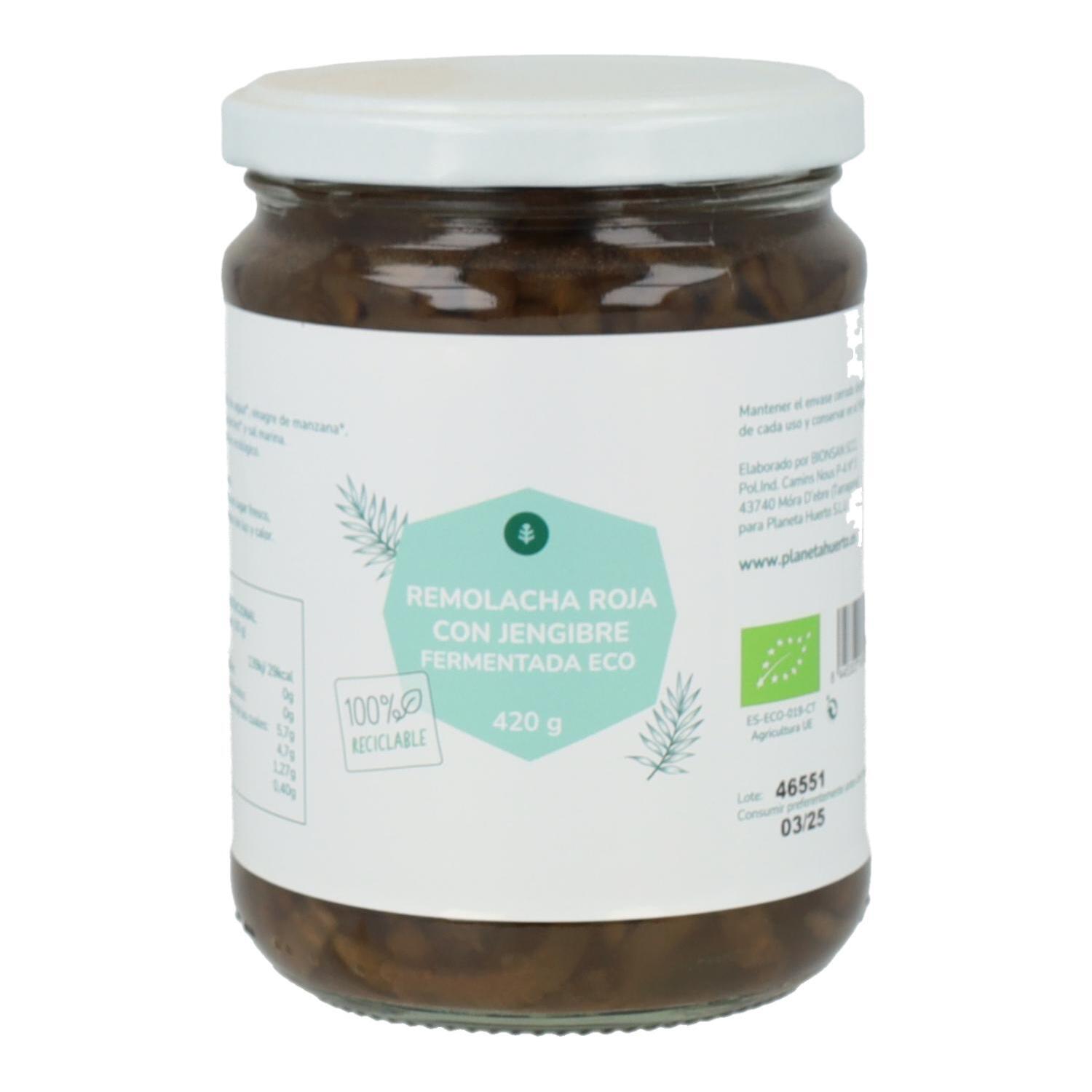 Remolacha fermentada con jengibre Eco Planeta Huerto 420 g