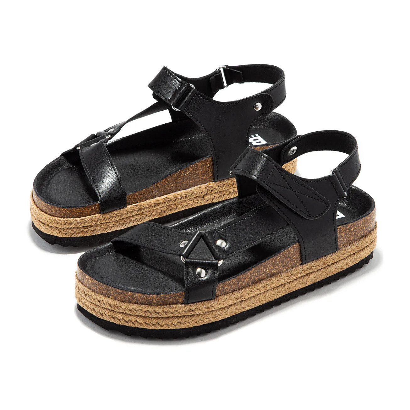 Sandalias Plataforma Negro B&W