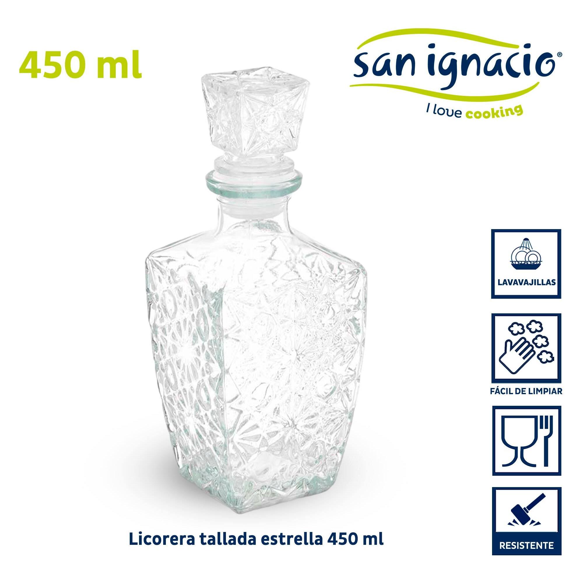 Licorera tallada estrella 450ml colección vivalto