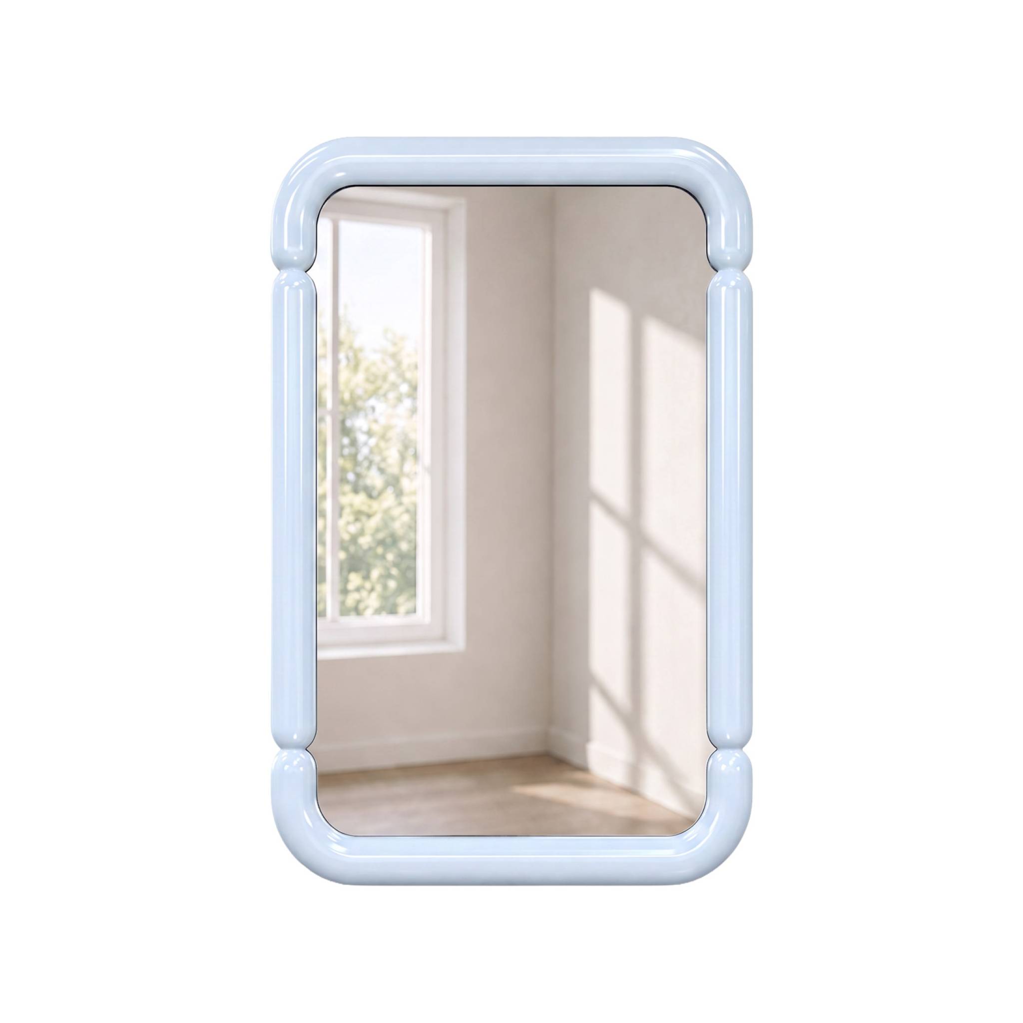 Miroir rectangulaire décor bois 106cm VOLT