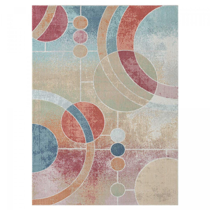 Tapis extérieur tissé kilim rectangle BOHI