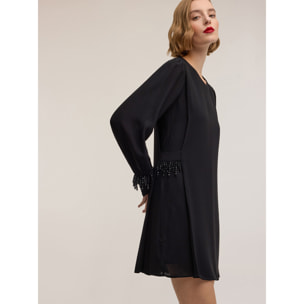 Motivi - Minidress in chiffon Smart Couture - Nero