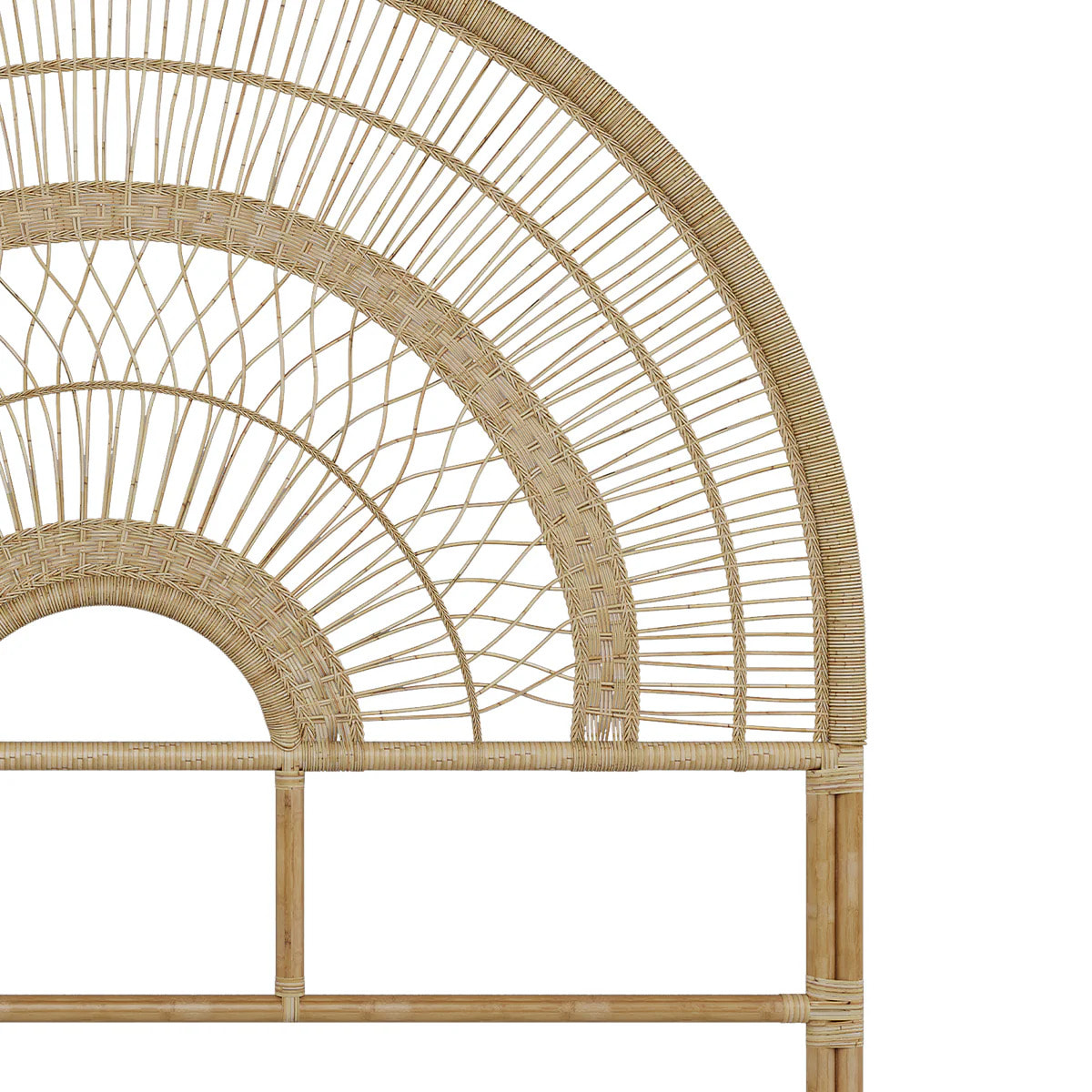 Tête de lit en rotin naturel 140 cm - Astéria