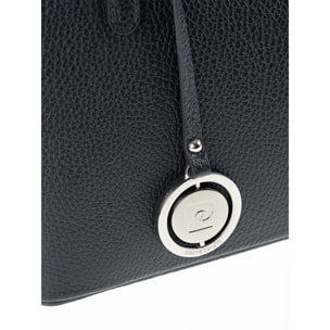 Borsa a spalla da donna Made in Italy - Modello Elowen Lux - 100% pelle - 38.0 x 25.5 x 12.5 cm