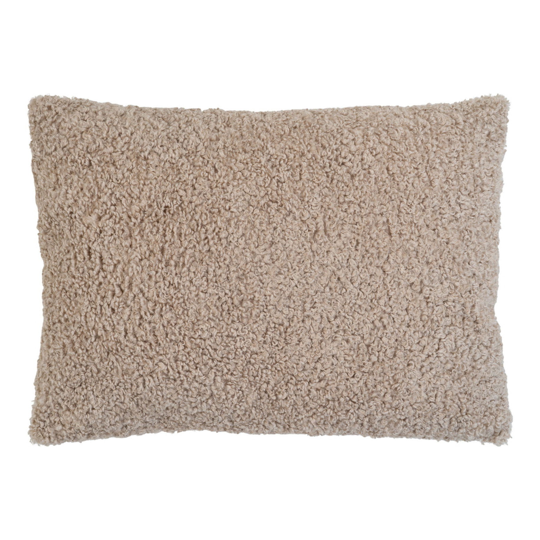 Tavira Cuscino Rettangolare in Bouclé Grigio-Beige 45x60 cm
