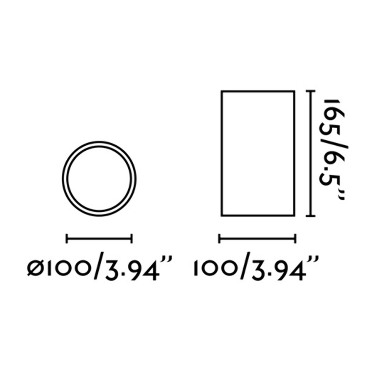 REL 100 Plafonnier blanc