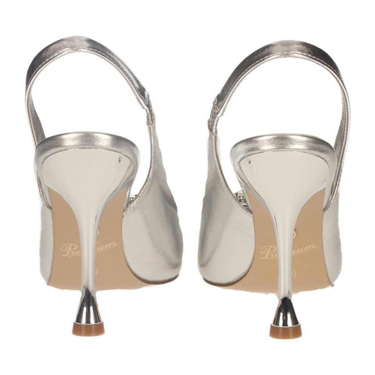 Décolleté sling back Donna Tata Italia Argentato