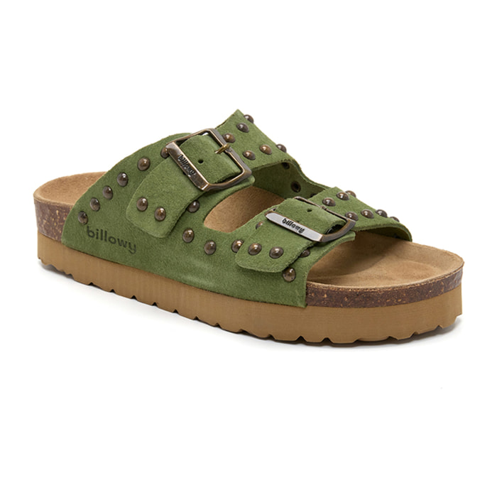 SANDALO CON ZEPPA BILLOWY VERDE