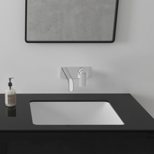 Mitigeur lavabo encastré mural Vernis Shape Chromé