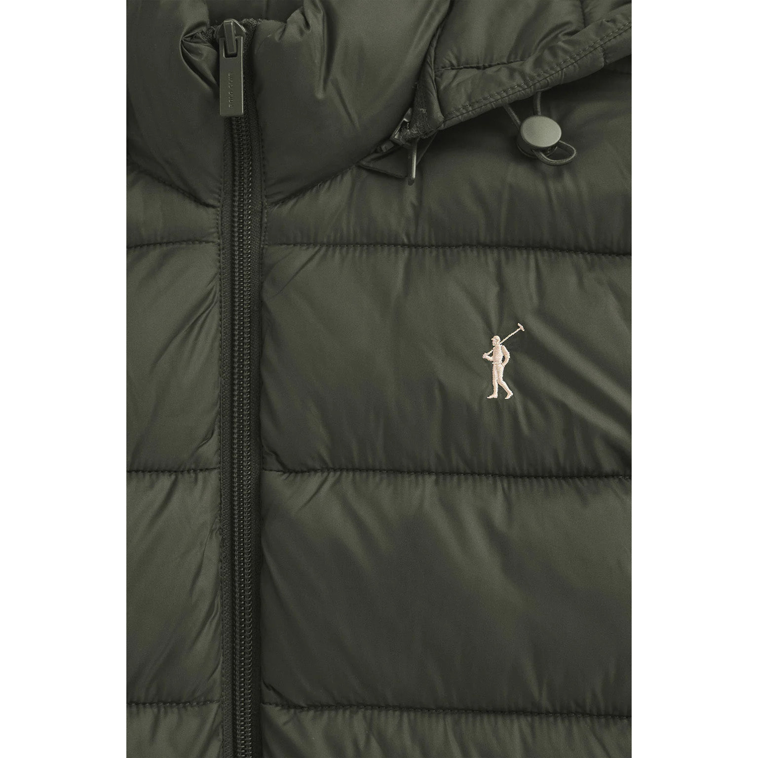 Giubbotto Salima Embroidery verde bosco con logo Rigby Go