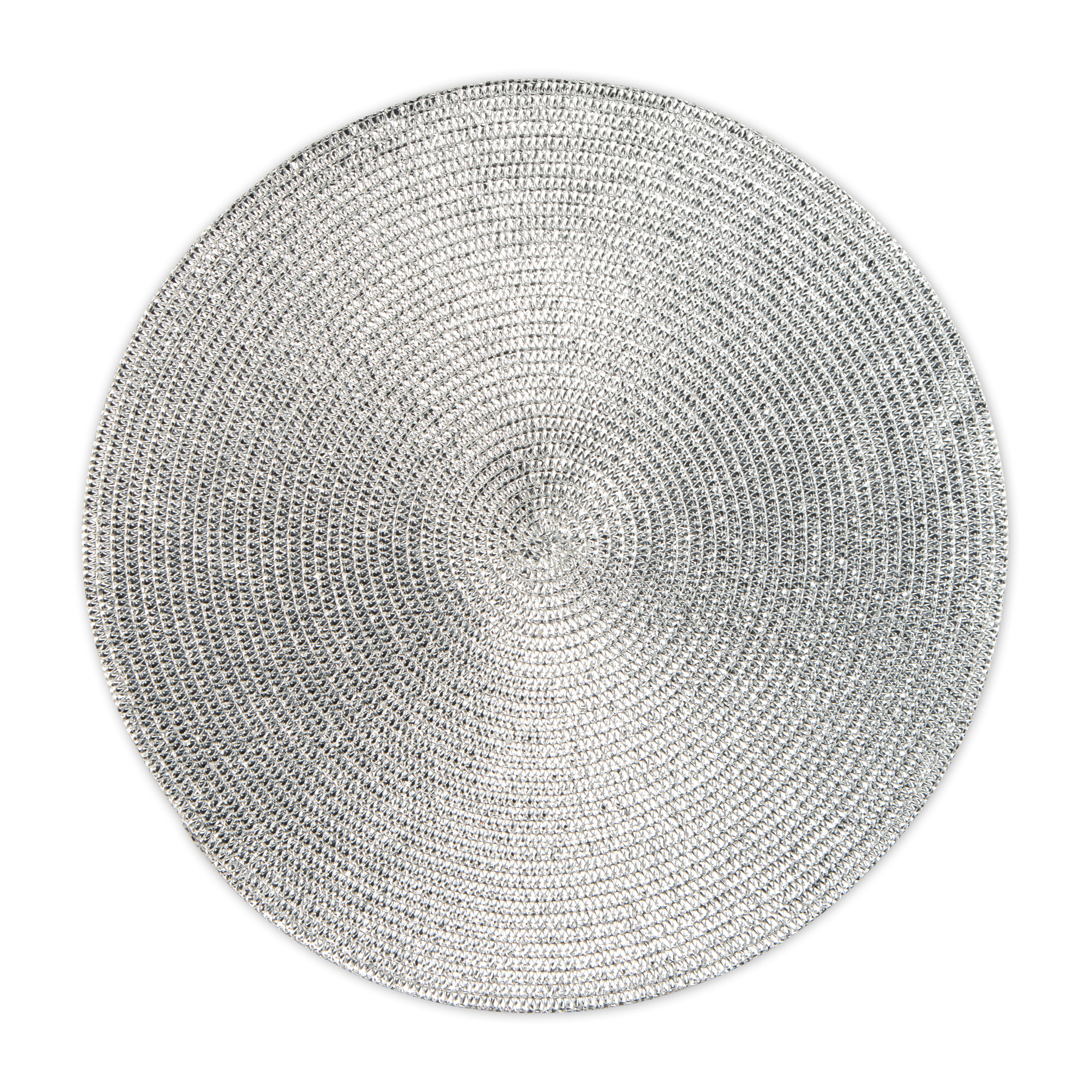 Set de 6 sets de table ronds Excelsa – Platinum, Polypropylène Argenté